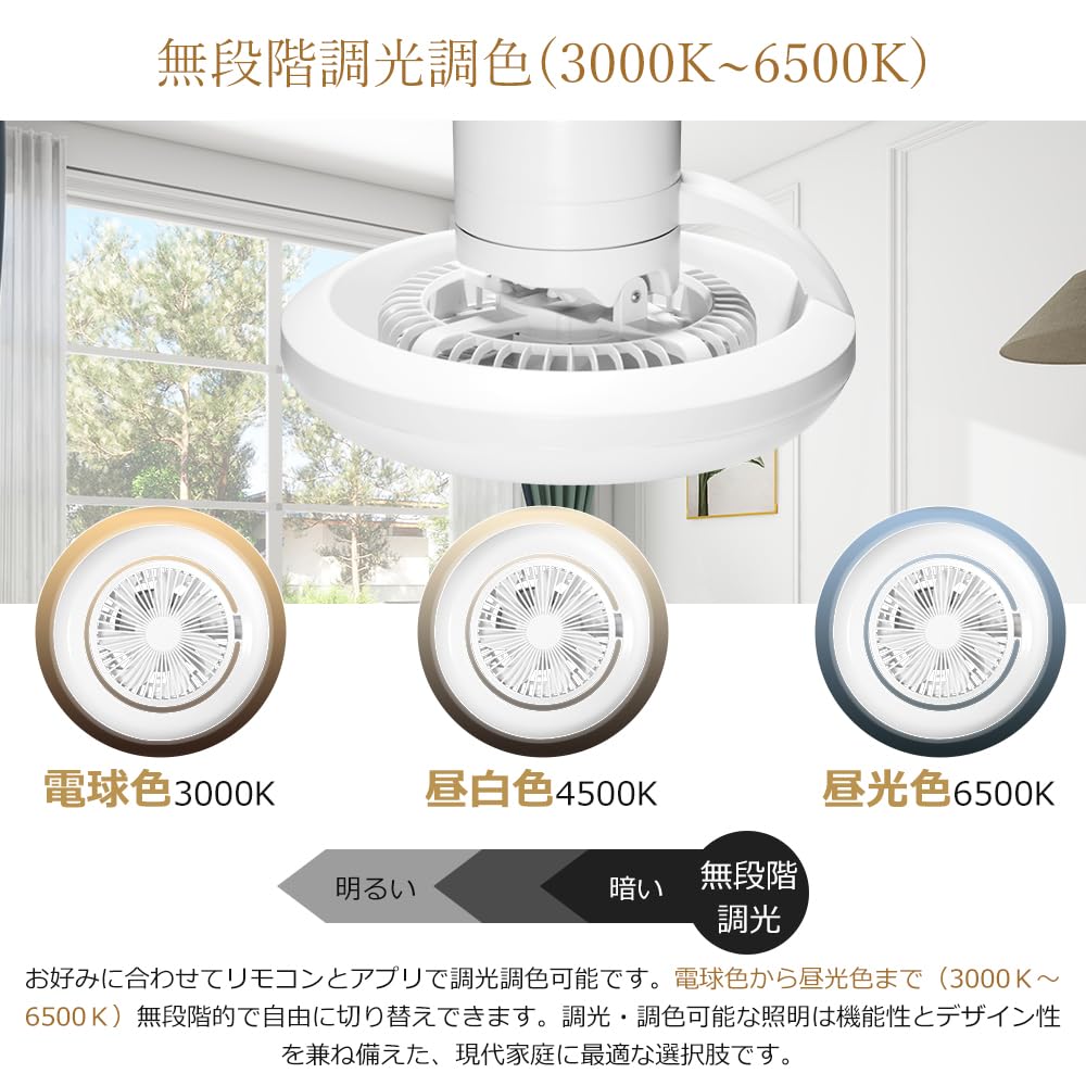 LEDシーリングファンライト サーキュレーター付き 8~12畳 遠隔操作 Amazon.co.jp : LEDシーリングファンライト 8畳 12畳 サーキュレーター